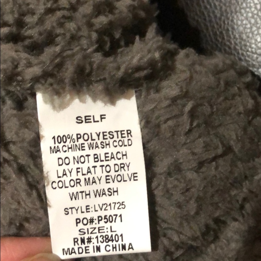 RESTOCK OLIVE Sherpa Teddy bear fleece - Hoodie - Picture 4 of 4